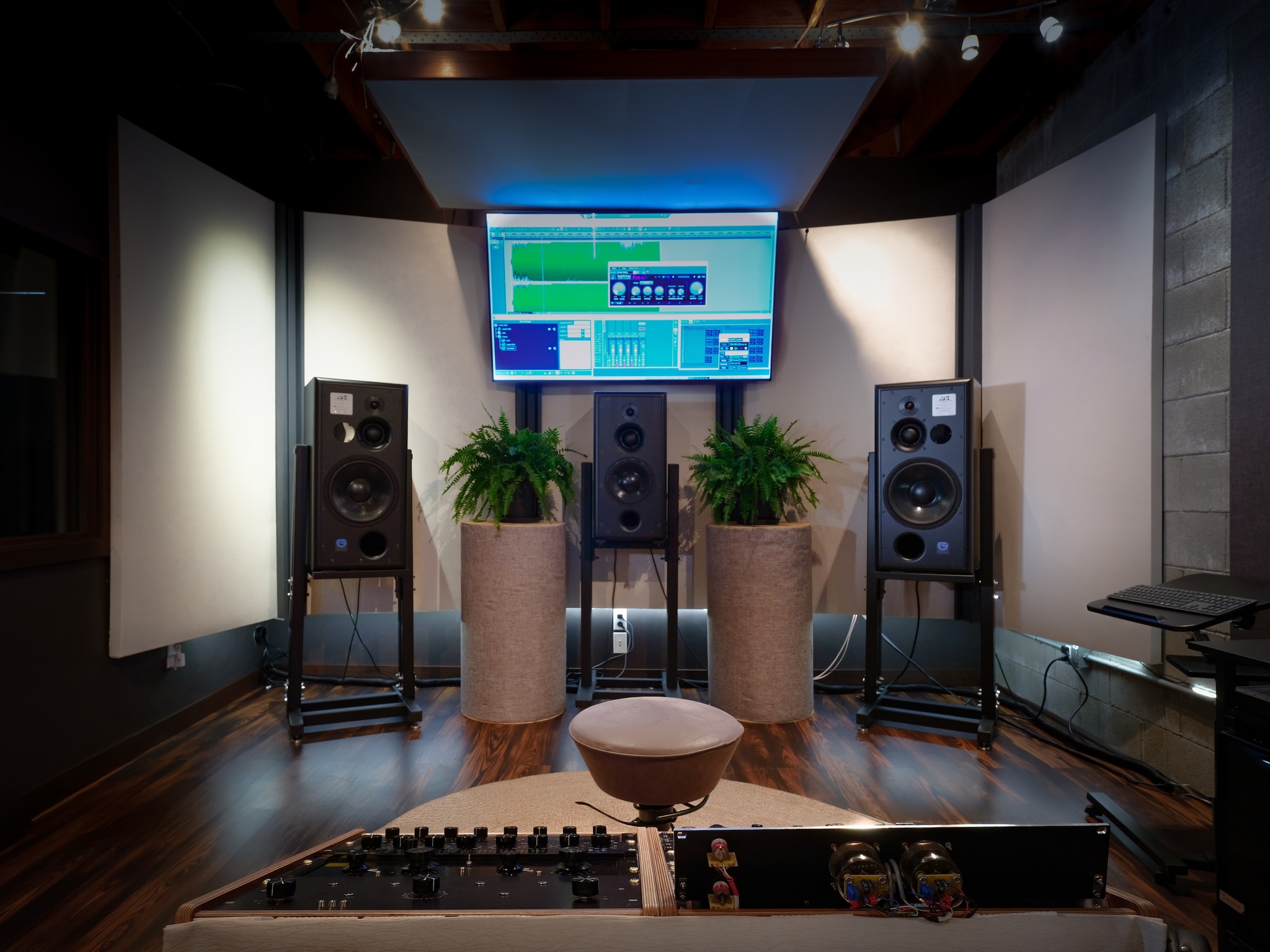 Jett Galindo's mastering studio on Hollywood Boulevard